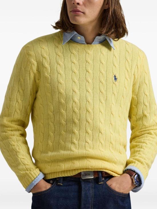 25FW 폴로 랄프로렌 긴팔 티셔츠 710876762 030 YELLOW - POLO RALPH LAUREN