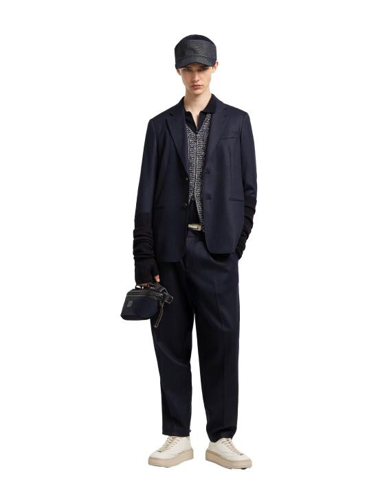 25FW 엠포리오 아르마니 스트레이트 팬츠 EM003013AF18507 UB118 BLUE - EMPORIO ARMANI