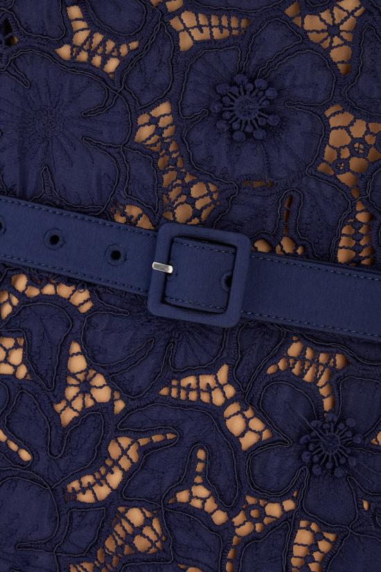 26SS 셀프 포트레이트 롱 원피스 RS26171MN NAVY - SELF PORTRAIT