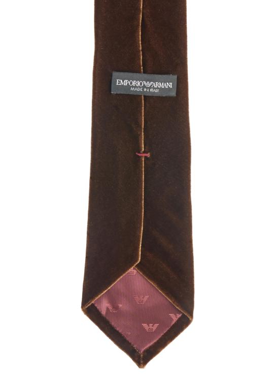 25FW 엠포리오 아르마니 넥타이 EM001344TE18308 U5089 BROWN - EMPORIO ARMANI