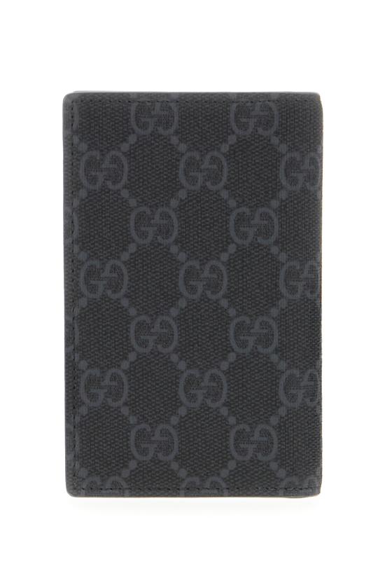25FW 구찌 바이컬러 GG 롱 카드 케이스 768249FACQC 1048 BLACKSTEELSTEEL - GUCCI