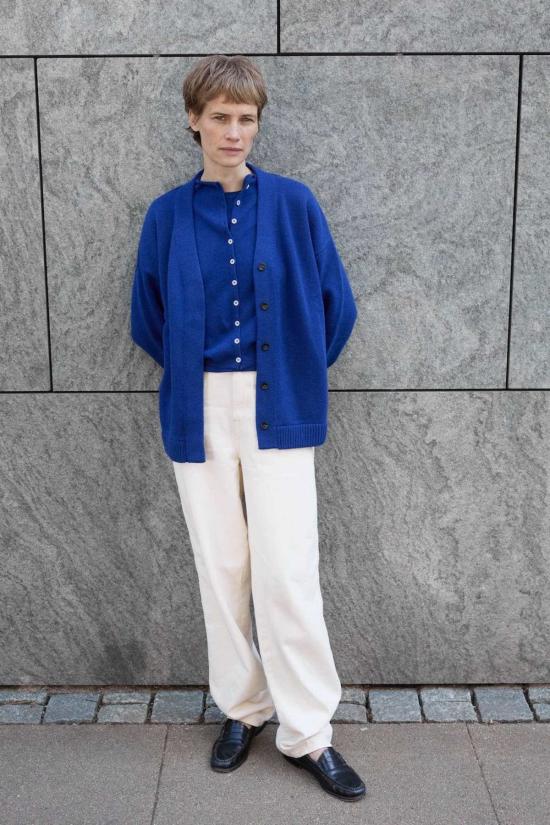  제임스 스트리트 코 가디건 . 오버사이즈 울 카디건