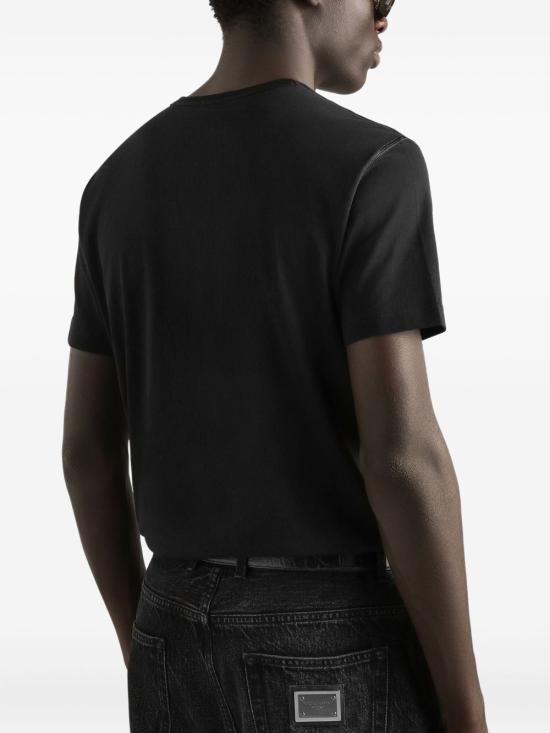 26SS 돌체앤가바나 반팔 티셔츠 G8PT1ZG7PZU N0000 Black - DOLCE & GABBANA