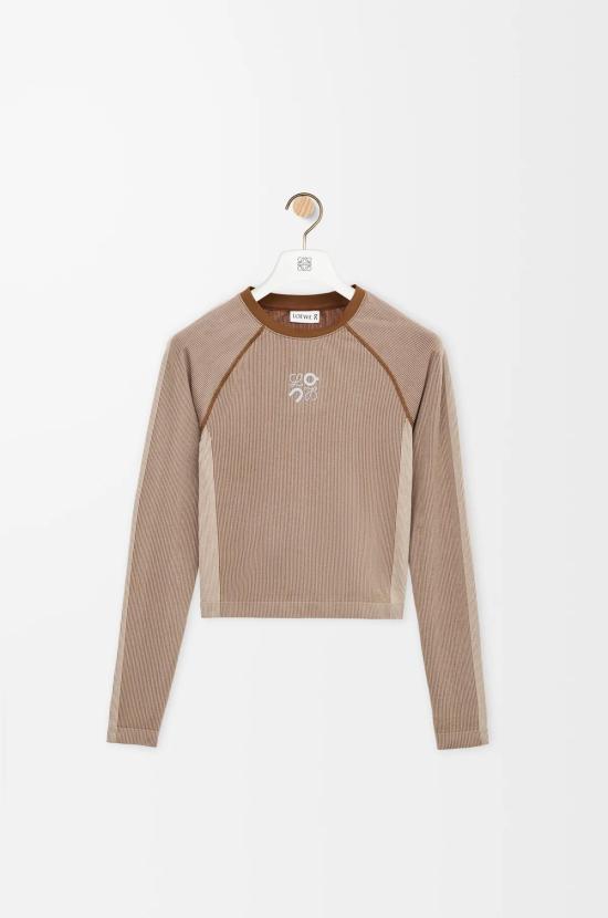 25FW 로에베 긴팔 티셔츠 S929Y23X102110 IVORY DOM