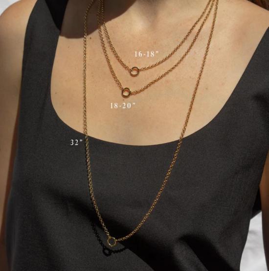  탯치 목걸이/팬던트 Thatch Vienna Charm 목걸이 16 18 인치 14k 골드 도금 - THATCH