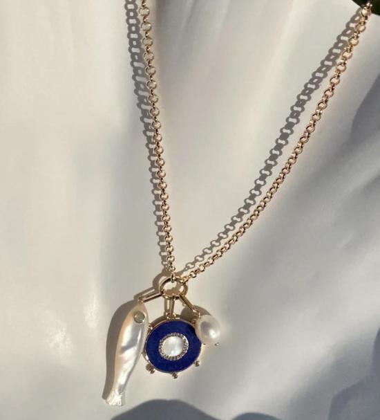  탯치 목걸이/팬던트 Thatch Vienna Charm 목걸이 16 18 인치 14k 골드 도금 - THATCH