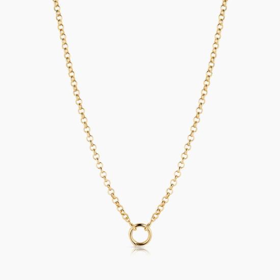  탯치 목걸이/팬던트 Thatch Vienna Charm 목걸이 16 18 인치 14k 골드 도금 - THATCH