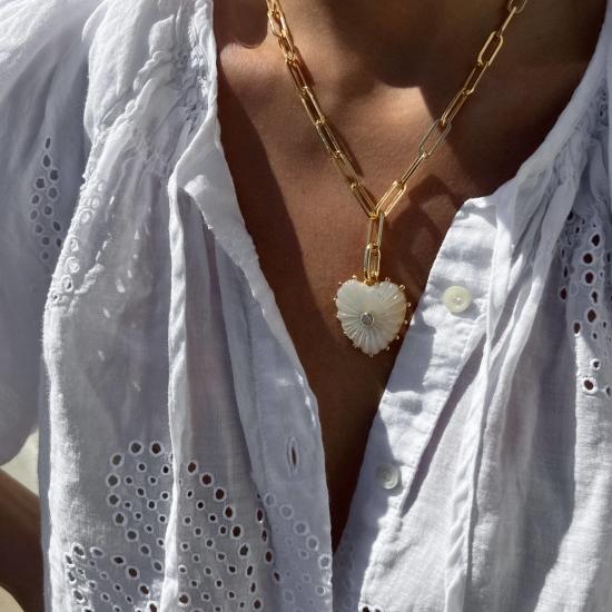  탯치 목걸이/팬던트 Thatch Malene 마더 오브 펄 클립 참 - THATCH