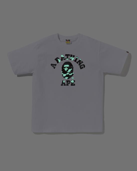  베이프 시티 카모 컬리지 티셔츠 001TEL801026MWHT WHITE DOM - BAPE