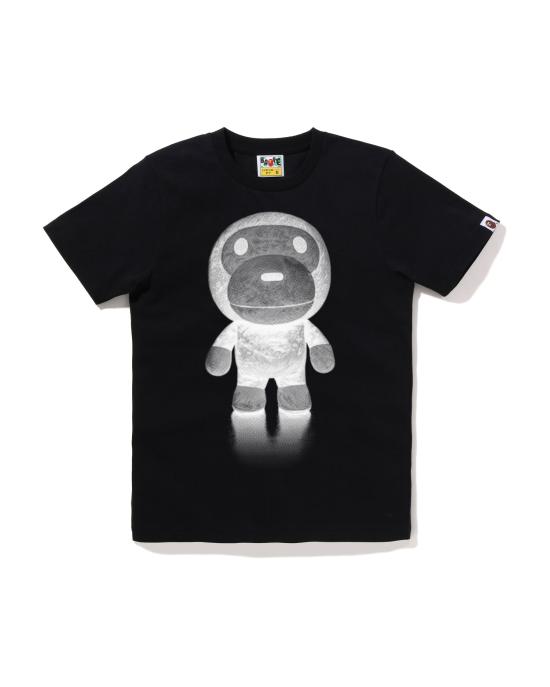  베이프 반팔 티셔츠 002TEL802024BLK BLACK DOM