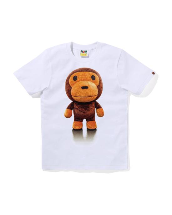  베이프 반팔 티셔츠 002TEL802024WHT WHITE DOM