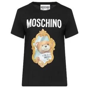  모스키노 반팔 티셔츠 AEF222D 07105441AEF7555 Black DOM