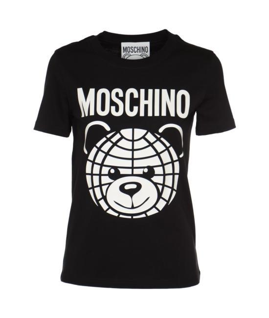  모스키노 반팔 티셔츠 AEF231E 07070541AEF3555 Black DOM