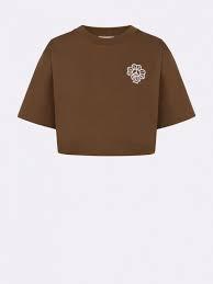 25FW 모스키노 반팔 티셔츠 AEF252K107068236AEF4095 Brown DOM