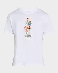 25FW 모스키노 반팔 티셔츠 AEF252K107138236AEF2001 White DOM