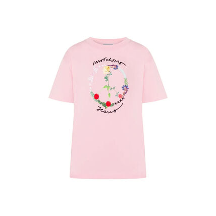  모스키노 반팔 티셔츠 AEF241K207193762AEF6224 Pink DOM