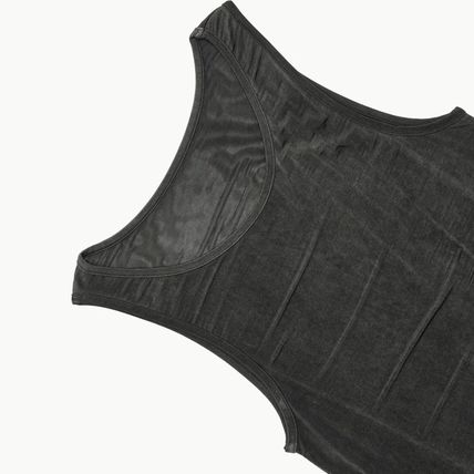  아모멘토 민소매 티셔츠 AM24SSW04TOCHARCOAL DOM - AMOMENTO