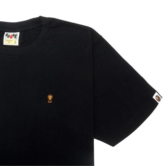 베이프 반팔 티셔츠 002TEL802010BLK BLACK DOM - BAPE