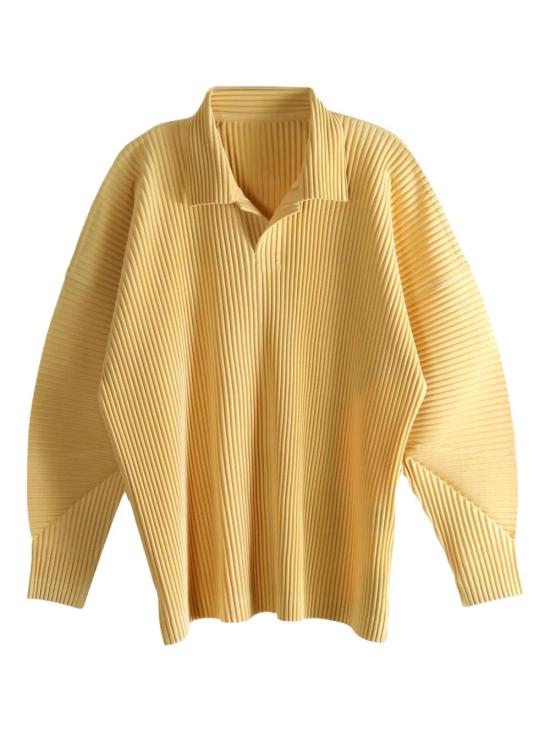 25FW 옴므 플리세 이세이 미야케 긴팔 티셔츠 HP58JM08247 DENDRITE BEIGE DOM