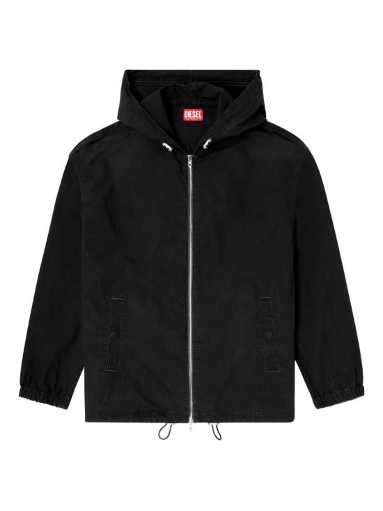 25FW 디젤 후드 티셔츠 A14694068SJ02 BLACK DOM