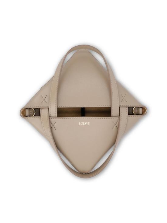 26SS 로에베 샤이니 카프스킨 미니 퍼즐 폴드 토트백  A657V25X012150 P26 Beige - LOEWE