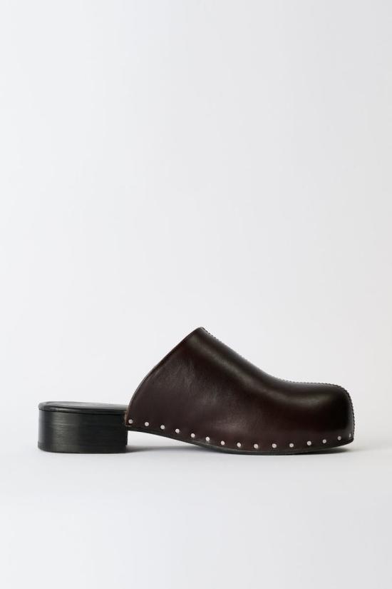 25FW 아워레가시 뮬/슬리퍼 A4257NDA 64466 DEEP AMERICANO LEATHER