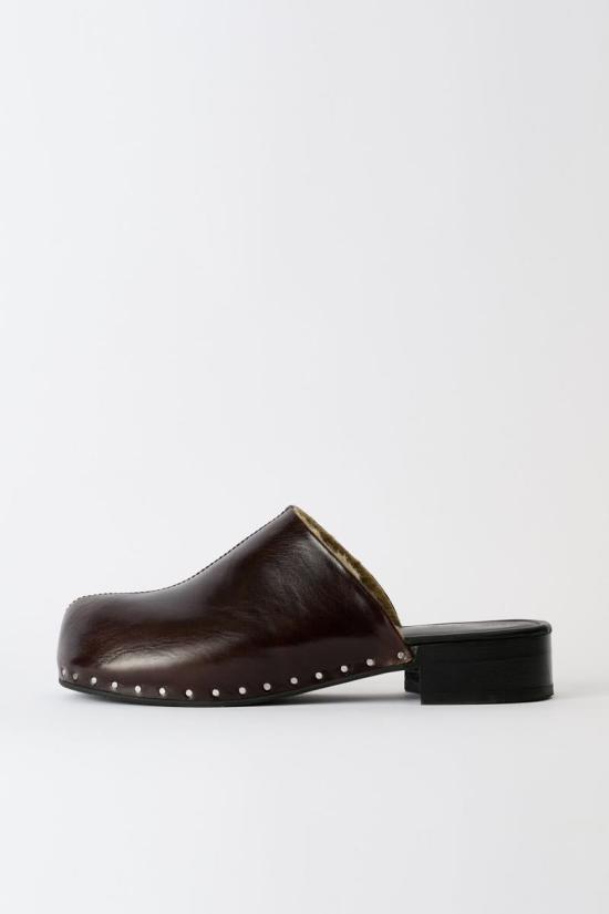 25FW 아워레가시 뮬/슬리퍼 A4257NDA 64466 DEEP AMERICANO LEATHER - OUR LEGACY