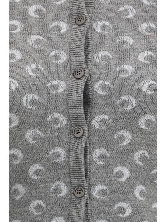 25FW 마린세르 문 자카드 피티드 가디건  WTK011ACKNI0530 GR60 GREY - MARINE SERRE