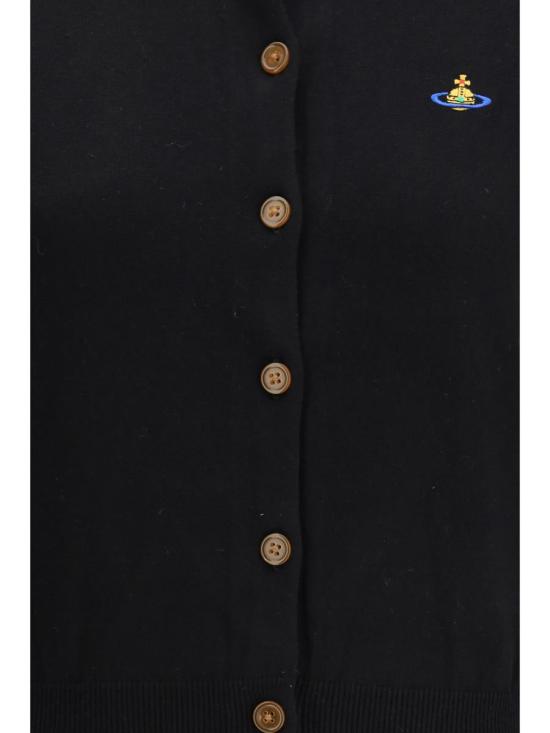 25FW 비비안웨스트우드 BEA 베아 니트 가디건 1803002PY001V N401 Black - VIVIENNE WESTWOOD