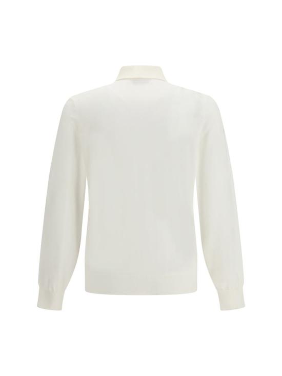 26SS 브루넬로 쿠치넬리 코튼 폴로 스웨터 M29800135 CO312 Beige - BRUNELLO CUCINELLI