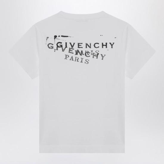 26SS 지방시 반팔 티셔츠 BM71NK3YSA S GIV 100 WHITE - GIVENCHY