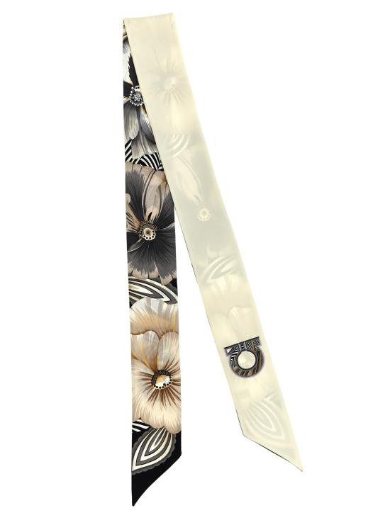 26SS 살바토레 페라가모 머플러/스카프 789963AVORIONERO White Black - SALVATORE FERRAGAMO