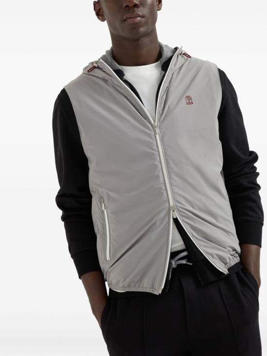 26SS 브루넬로 쿠치넬리 베스트 MM49A7450G C1704 Grey - BRUNELLO CUCINELLI