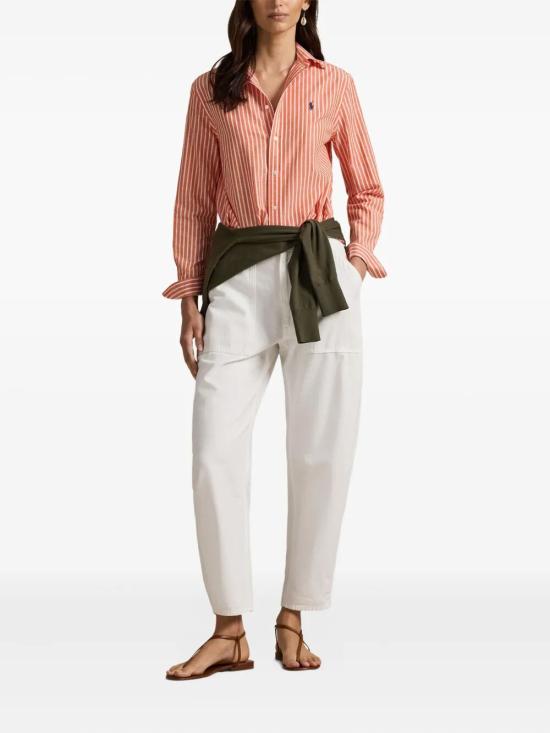 26SS 폴로 랄프로렌 셔츠 211971514 502 ORANGE WHITE - POLO RALPH LAUREN