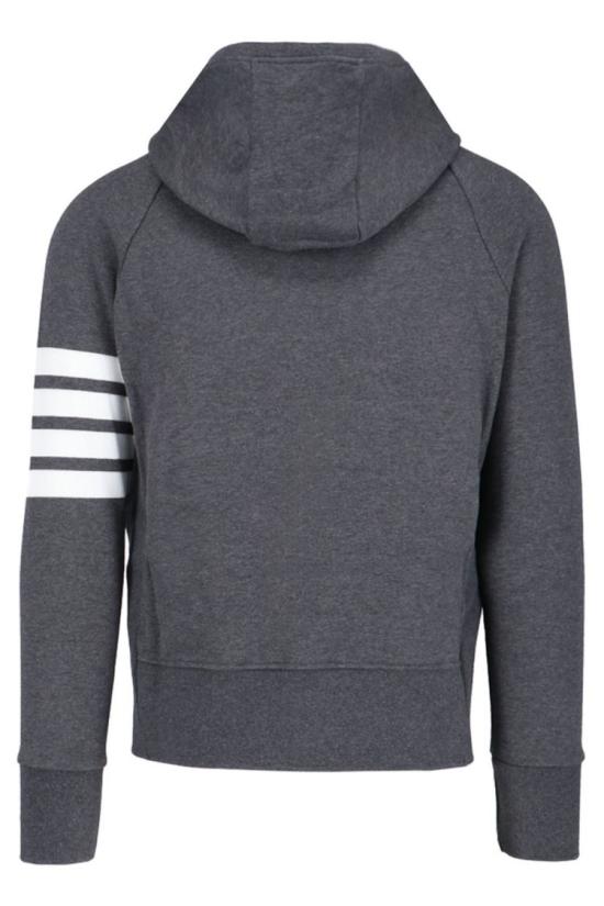 25SS 톰브라운 클래식 루프백 4바 풀 지퍼 후디 MJT022H00535025 Grey - THOM BROWNE