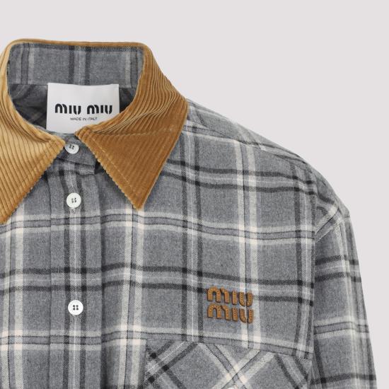 26SS 미우미우 미디 원피스 MF6159SOOO 1807 F0480 ARDESIA - MIU MIU