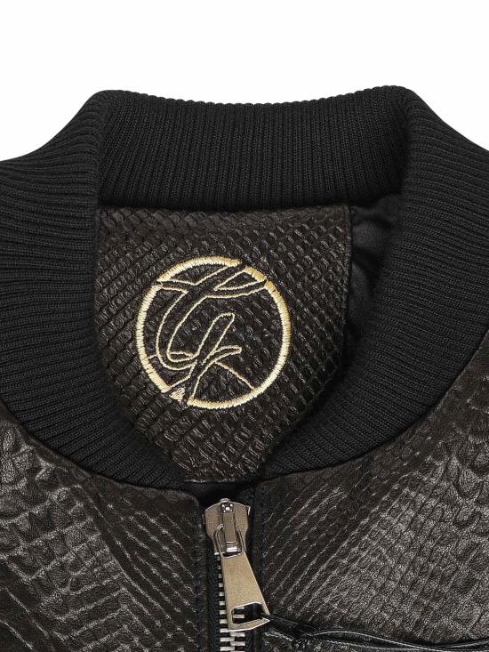 26SS 줄리아노 갈리아노 가죽 자켓 MIAMI VICE PITONENERO Black - GIULIANO GALIANO