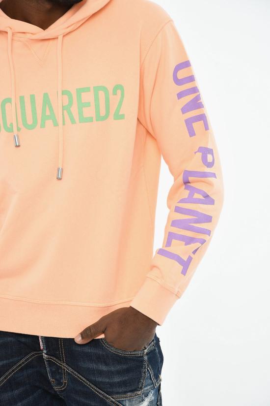  디스퀘어드2 후드 티셔츠 S78GU0071 S25538 180 Orange - DSQUARED2