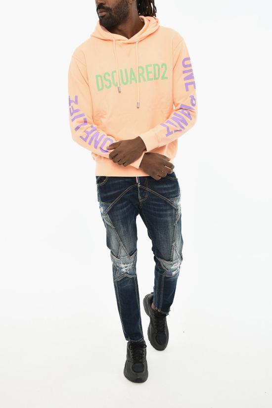  디스퀘어드2 후드 티셔츠 S78GU0071 S25538 180 Orange - DSQUARED2