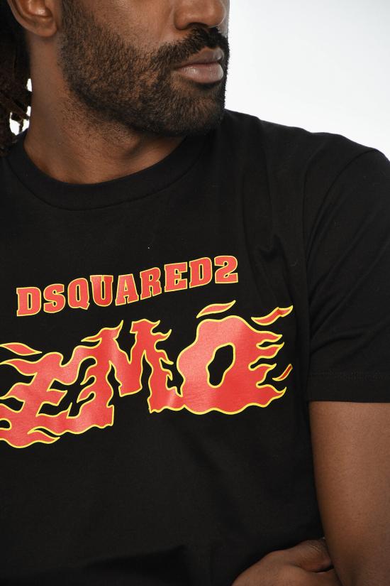  디스퀘어드2 반팔 티셔츠 S71GD1313 S23009 900 Black - DSQUARED2