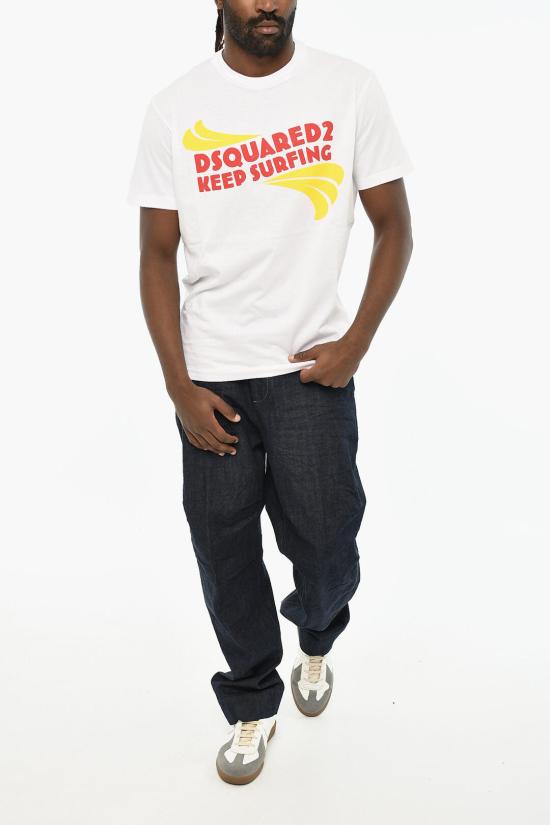  디스퀘어드2 반팔 티셔츠 S74GD1088 S23009 100 White - DSQUARED2