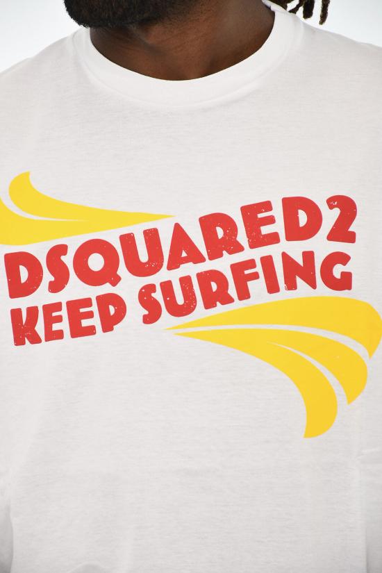  디스퀘어드2 반팔 티셔츠 S74GD1088 S23009 100 White - DSQUARED2