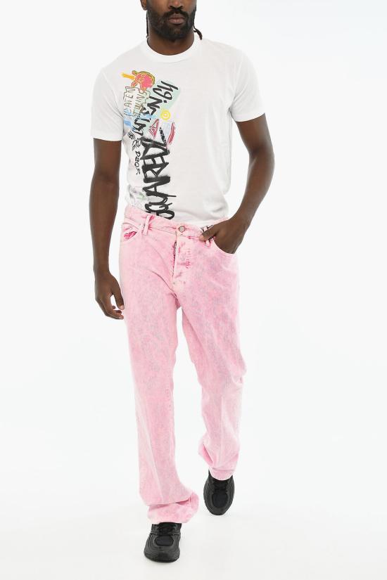  디스퀘어드2 스트레이트 팬츠 S74LB1220 S53162 243 Pink - DSQUARED2