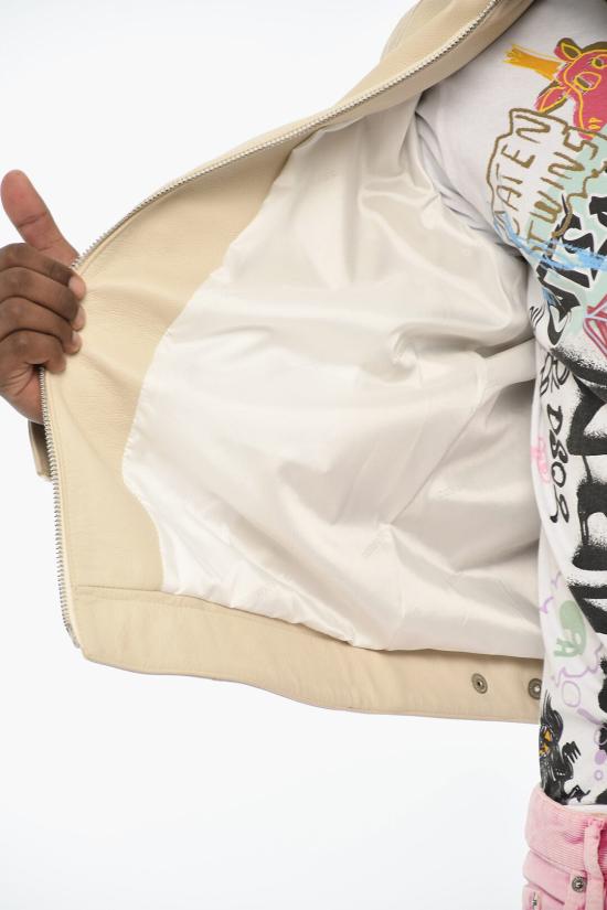  디스퀘어드2 가죽 자켓 S71AN0452 SY1628 101 Beige - DSQUARED2