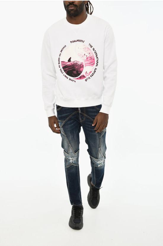  디스퀘어드2 긴팔 티셔츠 S71GU0576 S25551 100 White - DSQUARED2