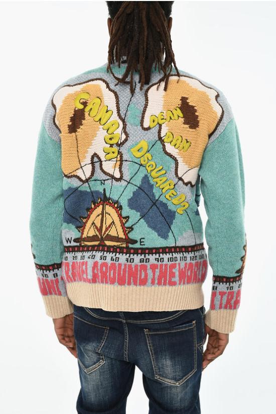  디스퀘어드2 스웨터 S71HA1162 S18098 961 Multicolor - DSQUARED2