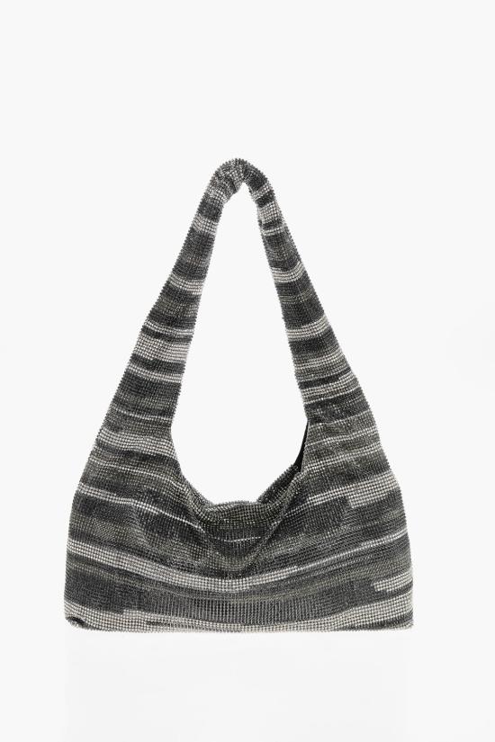  카라 숄더백 HB276D 0990 BLACK STREAKING Silver