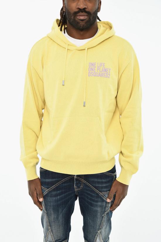  디스퀘어드2 후드 티셔츠 S78HA0042 S18258 169 Yellow