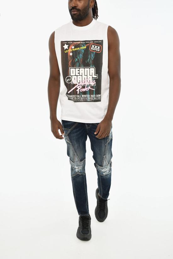  디스퀘어드2 반팔 티셔츠 S71GD1336 S23009 100 White - DSQUARED2