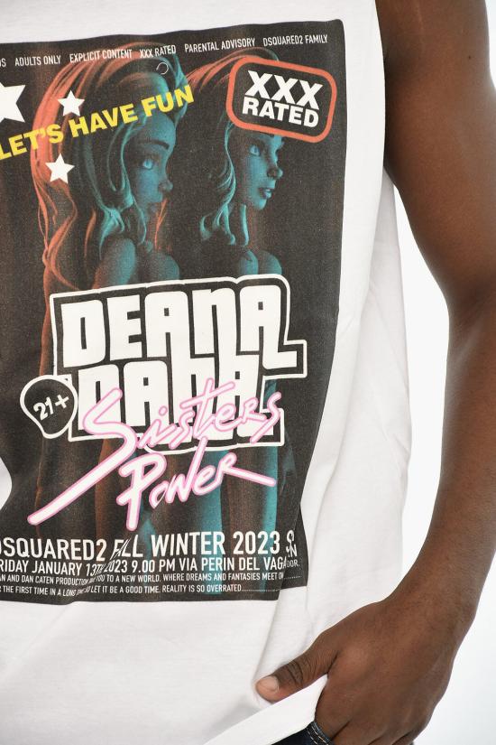  디스퀘어드2 반팔 티셔츠 S71GD1336 S23009 100 White - DSQUARED2